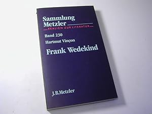 Bild des Verkufers fr Frank Wedekind / Sammlung Metzler - Realien zur Literatur zum Verkauf von Antiquariat Fuchseck