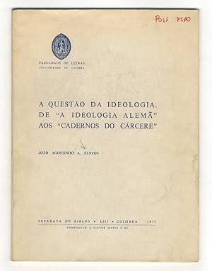 Seller image for A questo da ideologia: de "A ideologia Alem" aos "Cadernos do crcere". for sale by Libreria Oreste Gozzini snc