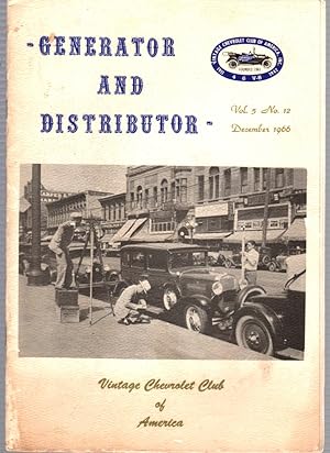 Generator and Distributor, December 1966, Vol. 5, No.12 Vintage Chevrolet Club of America