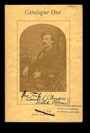 Mark Twain [4 booksellers' catalogues]