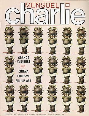 "MENSUEL CHARLIE N°11 (Février 1983)" / Couverture par Claude GÉMIGNANI