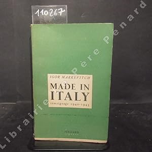 Image du vendeur pour Made in Italy mis en vente par Librairie-Bouquinerie Le Pre Pnard