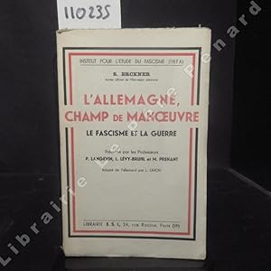 Image du vendeur pour L'Allemagne, Champ de manoeuvre. Le fascisme et la guerre mis en vente par Librairie-Bouquinerie Le Pre Pnard