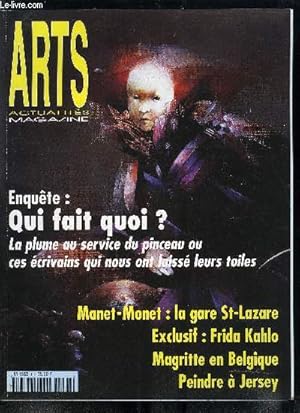 Image du vendeur pour Arts actualits magazine n 83 - Ren Magritte aux muses royaux belges, Manet, Monet, la gare Saint Lazare, Anne Bachelier, le jeu des apparences, Diego Rivera, Frida Kahlo, Willem Hejkoop, un charme dsuet, Qui fait quoi ? La plume au service mis en vente par Le-Livre