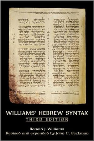 Bild des Verkufers fr Williams\ Hebrew Syntax, Third Edition zum Verkauf von moluna