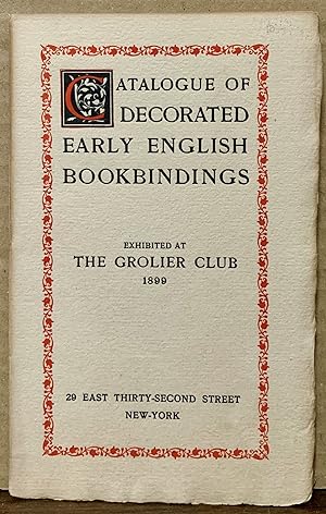 Bild des Verkufers fr Catalogue Of Decorated Early English Bookbindings zum Verkauf von Royoung Bookseller, Inc. ABAA