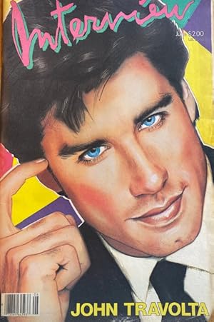 Interview Magazine June 1985 Issue John Travolta cover