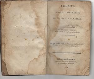Bild des Verkufers fr Christ's Sudden and Certain Appearance In Judgement zum Verkauf von Alan Newby