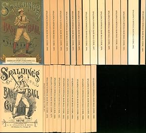 Lot of 28 Spaulding's Baseball Guide reprints 1876-1904 (except 1902)