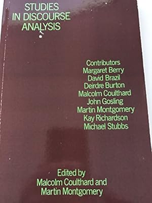 Seller image for Studies in Discourse Analysis for sale by WeBuyBooks