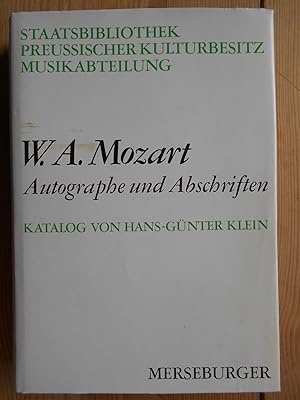 Immagine del venditore per Wolfgang Amadeus Mozart. Autographe und Abschriften. Katalog d, Musikabt., Erste Reihe, Bd. 6 Edition Merseburger 1154 venduto da Antiquariat Rohde