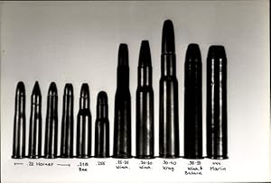 Immagine del venditore per Foto Munition, Patronen .22 Hornet, .218 Bee, .255, .25-35 Winchester, .30-40 Krag, .444 Martin venduto da akpool GmbH