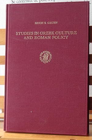 Imagen del vendedor de Studies in Greek Culture and Roman Policy (Cincinnati Classical Studies New): 7 a la venta por Sholto Campbell Books