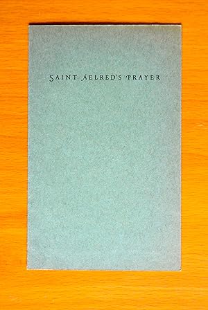 Bild des Verkufers fr St Aelred's Prayer zum Verkauf von Woodbridge Rare Books