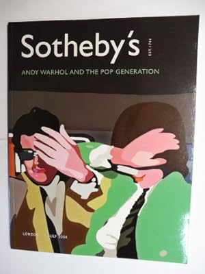 SOTHEBY`S ANDY WARHOL AND THE POP GENERATION *. London 1 July 2004.