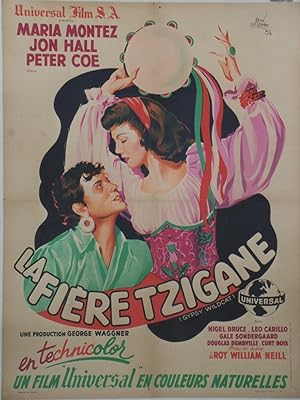 "LA FIÈRE TZIGANE (GYPSY WILDCAT)" Réalisé par Roy William NEILL en 1944 avec Maria MONTEZ, Jon H...