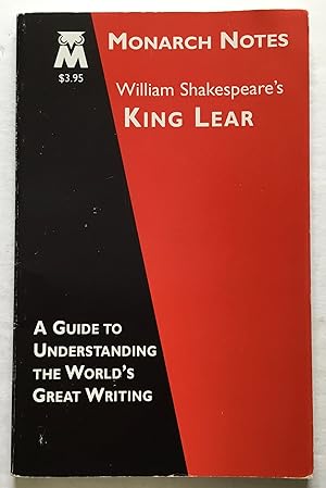 Seller image for William Shakespeare's King Lear. Monarch Notes. for sale by Monkey House Books