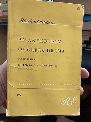 Seller image for an anthology of greek drama first series for sale by A.C. Daniel's Collectable Books