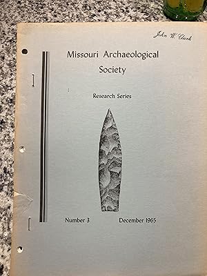 Seller image for Missouri Archaeological Society Research Series Number 3, December 1965: Green Ridge, A Late Archaic Site of the Sedalia Complex in West-Central Missouri for sale by TribalBooks