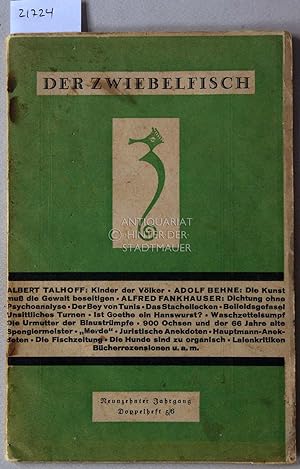 Der Zwiebelfisch. Zeitschrift über Bücher, Kunst und Lebensstil. (Einzelheft 19. Jg, 1926, H. 5/6)