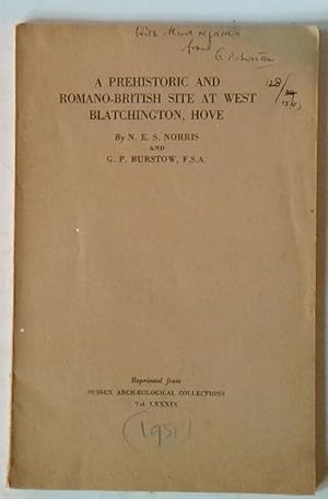 Image du vendeur pour A Prehistoric and Romano - British Site at West Blatchington, Hove | Reprinted from Sussex Archaeological Collections vol LXXXIX mis en vente par *bibliosophy*