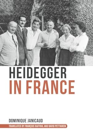 Bild des Verkufers fr Heidegger in France zum Verkauf von GreatBookPrices