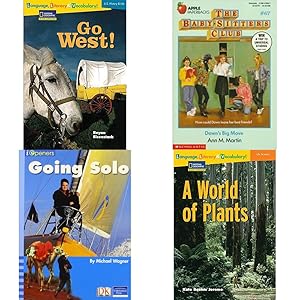 Seller image for Children's Fun & Educational 4 Pack Paperback Book Bundle (Ages 6-12): Language, Literacy & Vocabulary - Reading Expeditions U.S. History and Life: Go West! Rise and Shine, Dawns Big Move Baby-sitters Club, IOPENERS GOING SOLO SINGLE GRADE 5 2005C, Language, Literacy & Vocabulary - Reading Expeditions Life Science/Human Body: A World of Plants Language, Literacy, and Vocabulary - Reading Expeditions for sale by InventoryMasters