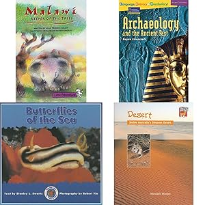 Imagen del vendedor de Children's Fun & Educational 4 Pack Paperback Book Bundle (Ages 6-12): Little Celebrations, Malawi-Keeper of the Trees, Single Copy, Fluency, Stage 3b, Archaeology and the Ancient Past Rise and Shine, Butterflies of the Sea Dominie Marine Life Young Readers, Desert: Inside Australias Simpson Desert Cambridge Reading a la venta por InventoryMasters