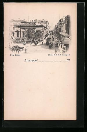 Bild des Verkufers fr Postcard Liverpool, Bold Street zum Verkauf von Bartko-Reher