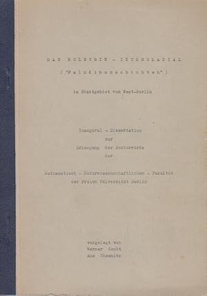 Das Holstein-Interglazial ("Paludinenschichten") im Stadtgebiet von West-Berlin