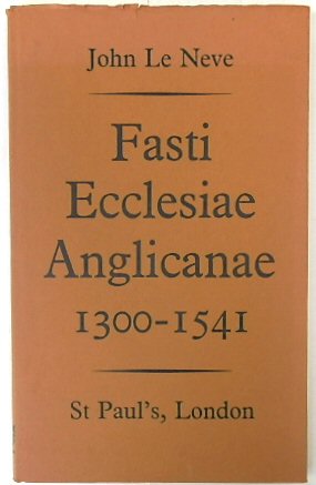 Imagen del vendedor de Fasti Ecclesiae Anglicanae 1300-1541 (V, St Pauls, London) a la venta por PsychoBabel & Skoob Books