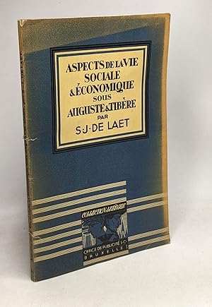 Imagen del vendedor de Aspects de la vie sociale et conomique sous Auguste et Tibre - coll. Lebgue a la venta por crealivres