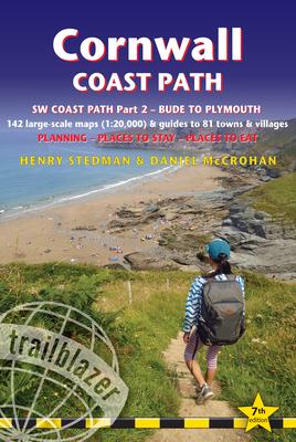 Seller image for Cornwall Coast Path: British Walking Guide: SW Coast Path Part 2 - Bude to Plymouth Includes 142 Large-Scale Walking Maps (1:20,000) & Guid for sale by moluna
