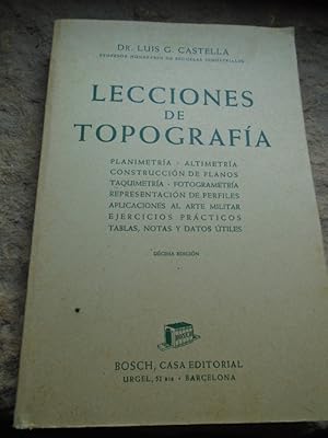 Imagen del vendedor de Lecciones de Topografa a la venta por Carmichael Alonso Libros