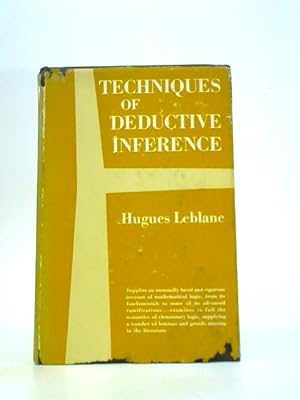 Immagine del venditore per Techniques of Deductive Inference venduto da World of Rare Books