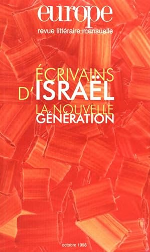 Europe n°834 : Ecrivains d'Israël. La nouvelle génération - Collectif