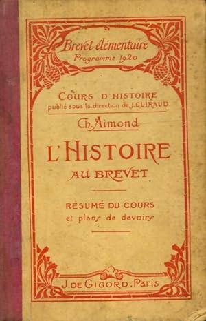 Imagen del vendedor de L'histoire au brevet - Ch. Aimond a la venta por Book Hmisphres