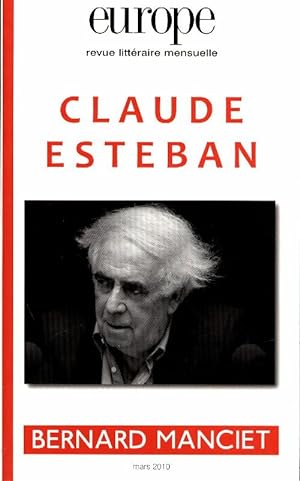 Europe n°971 : Claude Esteban - Collectif