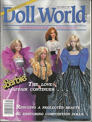 Seller image for National Doll World October 1987 Special Barbie Issue! (The Magazine for Doll Lovers, Volume 11, Issue No. 5) for sale by Vada's Book Store