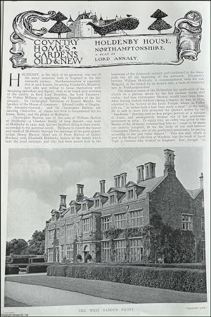 Holdenby House, Northamptonshire. A Seat of Lord Annaly. Several pictures and accompanying text, ...