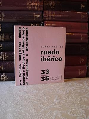 Imagen del vendedor de CUADERNOS DE RUEDO IBERICO . Nm. 33-35. octubre 1971-marzo 1972 a la venta por montgiber