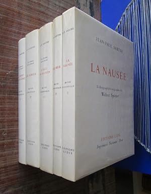 Seller image for Oeuvre romanesque (5 volumes) : La Nause - Le Mur - L' Age de raison - Le Sursis - La Mort dans l' me. for sale by Dj Jadis