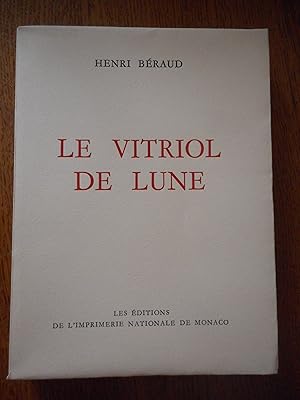 Image du vendeur pour Le vitriol de Lune - Prix Goncourt 1922 mis en vente par Frederic Delbos