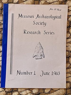 Bild des Verkufers fr Missouri Archaeological Society Research Series Number 1, June 1963: A Descriptive System for Projectile Points zum Verkauf von TribalBooks