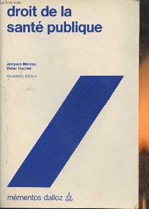 Image du vendeur pour Droit de la san publique mis en vente par Le-Livre