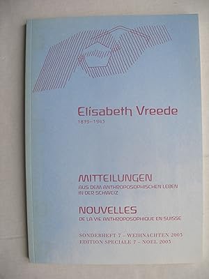 Image du vendeur pour Besinnung auf Elisabeth Vreede - Evocation de Elisabeth Vreede 1879-1943 mis en vente par La Bouquinerie des Antres