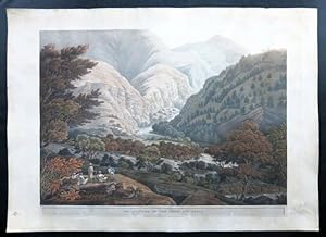 Views in the Himalaya Mountains (Viste sulle montagne dellHimalaya). Tavola XVII. The Junction o...