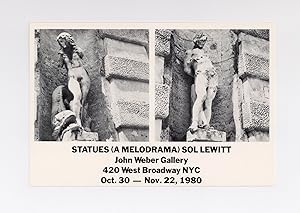 Invitation card: Statues (A Melodrama): Sol LeWitt (30 October-22 November 1980)