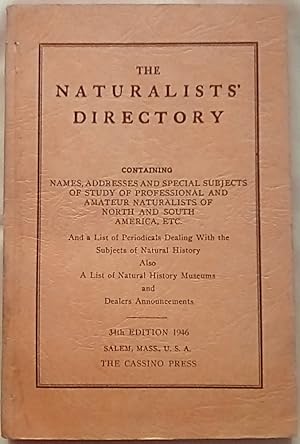 The Naturalist's Directory 34th Edition