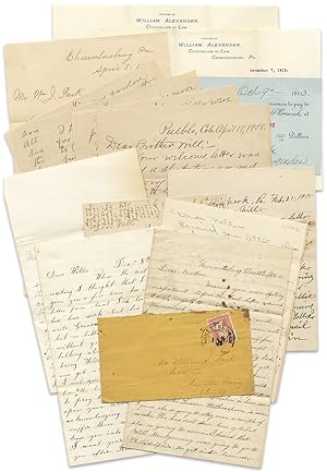 1865-1915 collection of 17 letters of the Park Family of Franklin County, Pennsylvania and Pueblo...